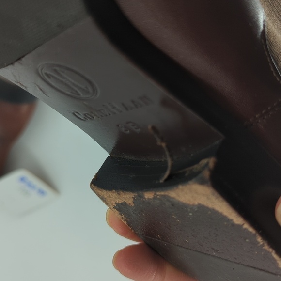 Cole Haan Leather Ankle Chelsea Riding Boots Brown 6B ranch preppy classic - Picture 14 of 14